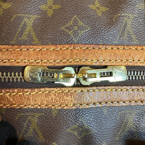 Authentic Louis Vuitton Monogram Coated Canvas Sac Souple 45 Boston Travel Bag - Picture 10 of 17